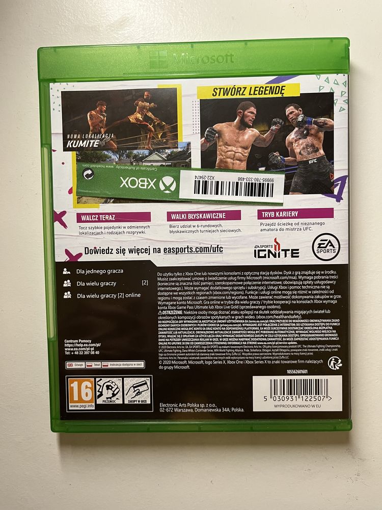 UFC 4 Xbox one Xbox series x