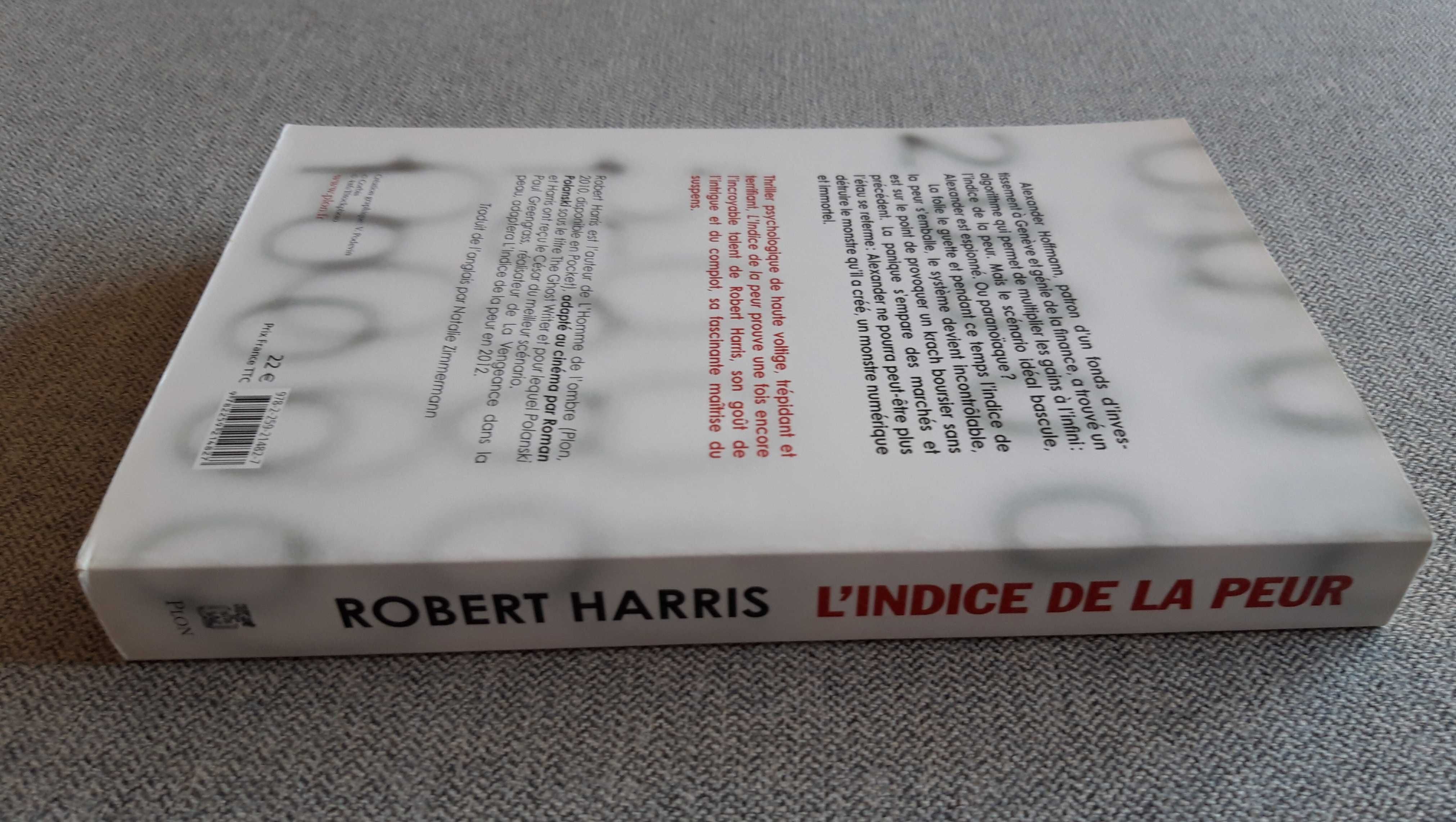 Livro "L'indice de la peur" de Robert Harris