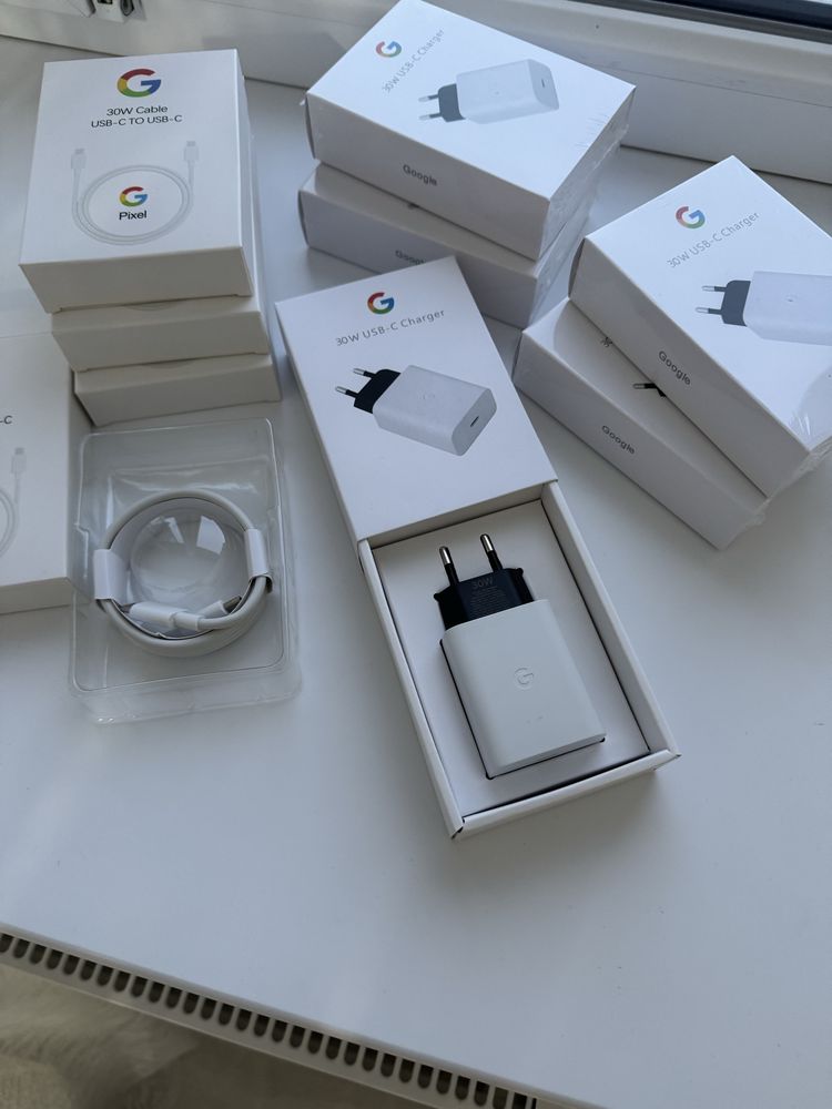 Быстрая 30W оригинальная зарядка google кабель и блок на гугл піксель