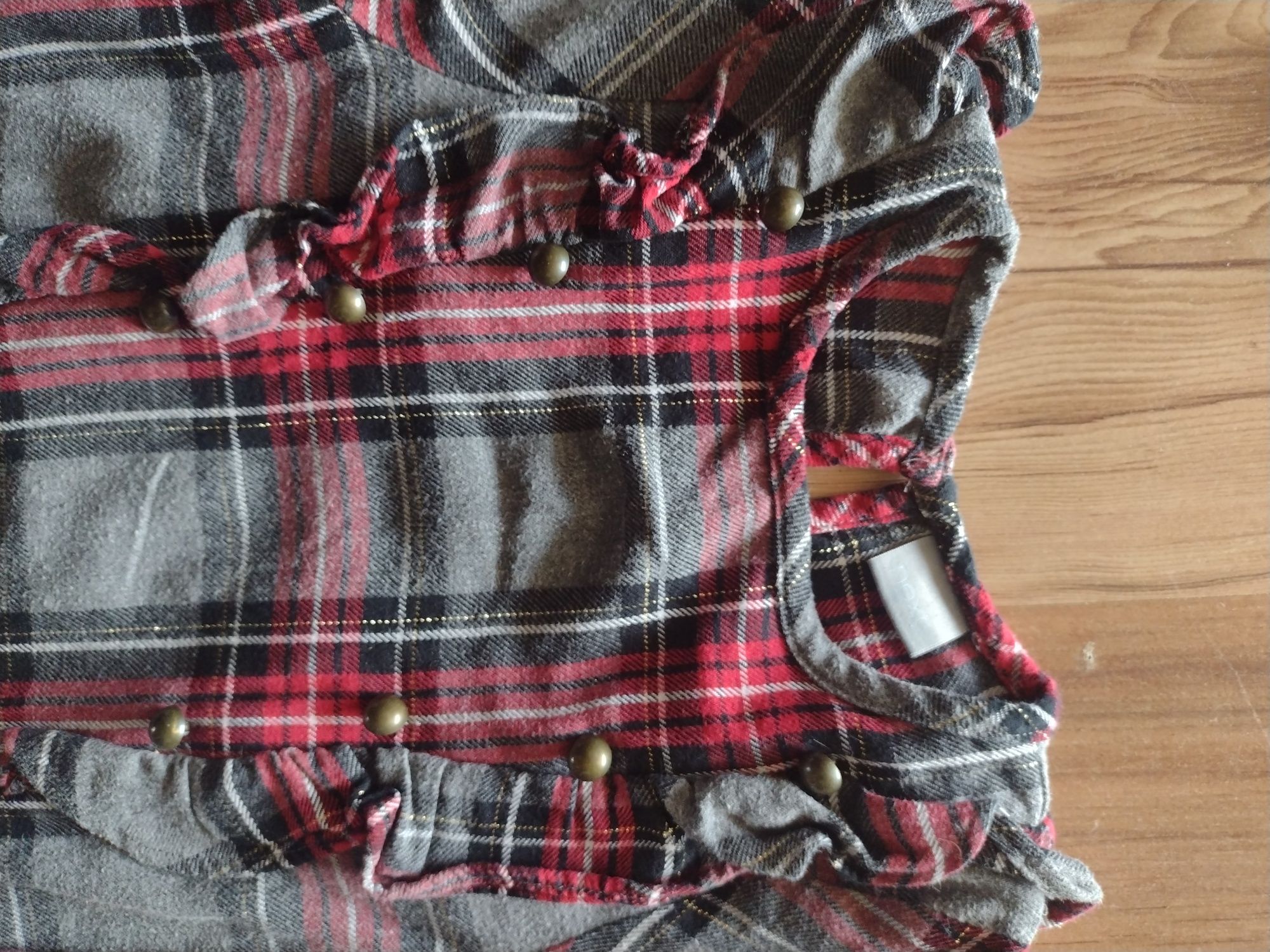 Flanelowa sukienka next 110cm
