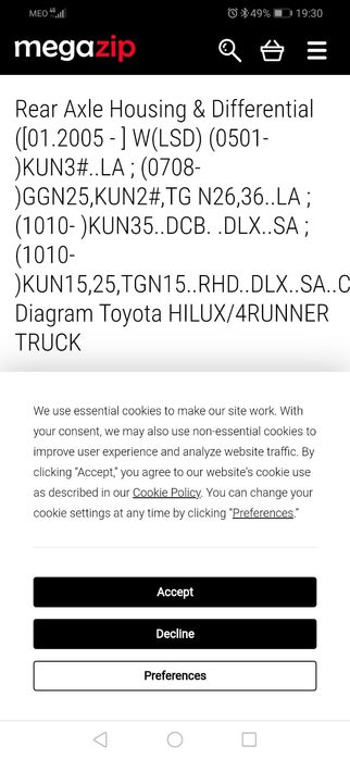 Diferencial reduzido Toyota hilux