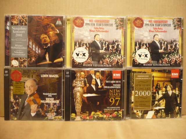 Wyprzedaż płyt CD z koncertami noworocznymi.Klasyka.
