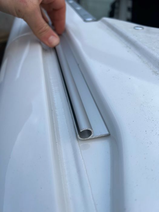 Профіль лікпаз алюмінієвий анодований одинарний під кедер, маркіза