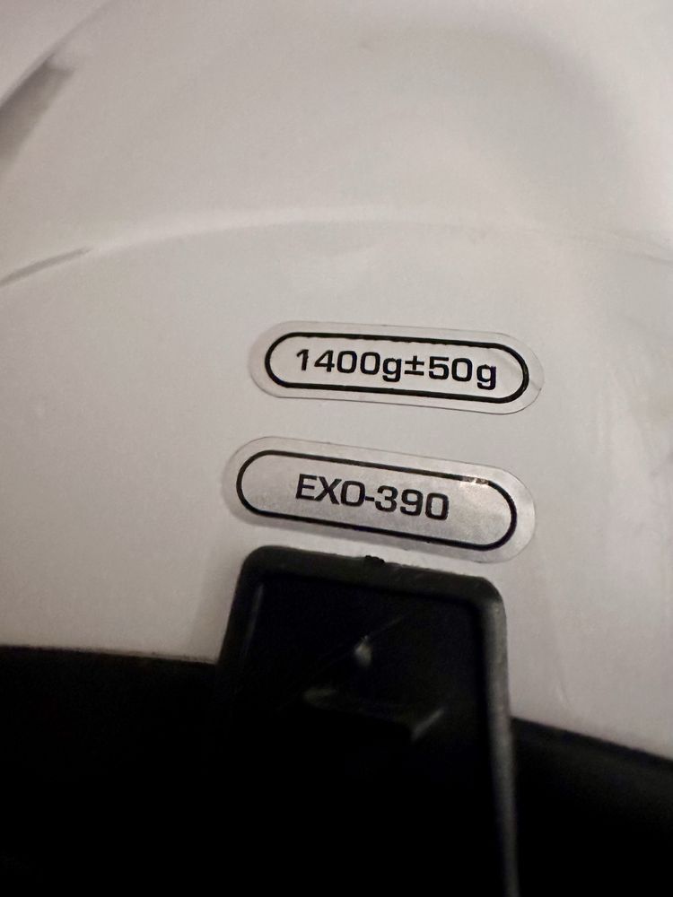 Kask Scorpion EXO-390 bialy stan bdb rozmiar S