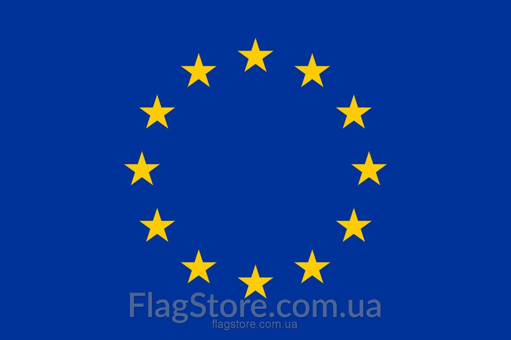 Флаг ЕС/Европейского союза/Европы 21*14, 90*60, 150*90 см прапор ЄС