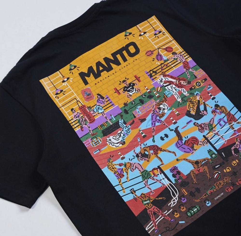 Футболка MANTO GYM 2.0