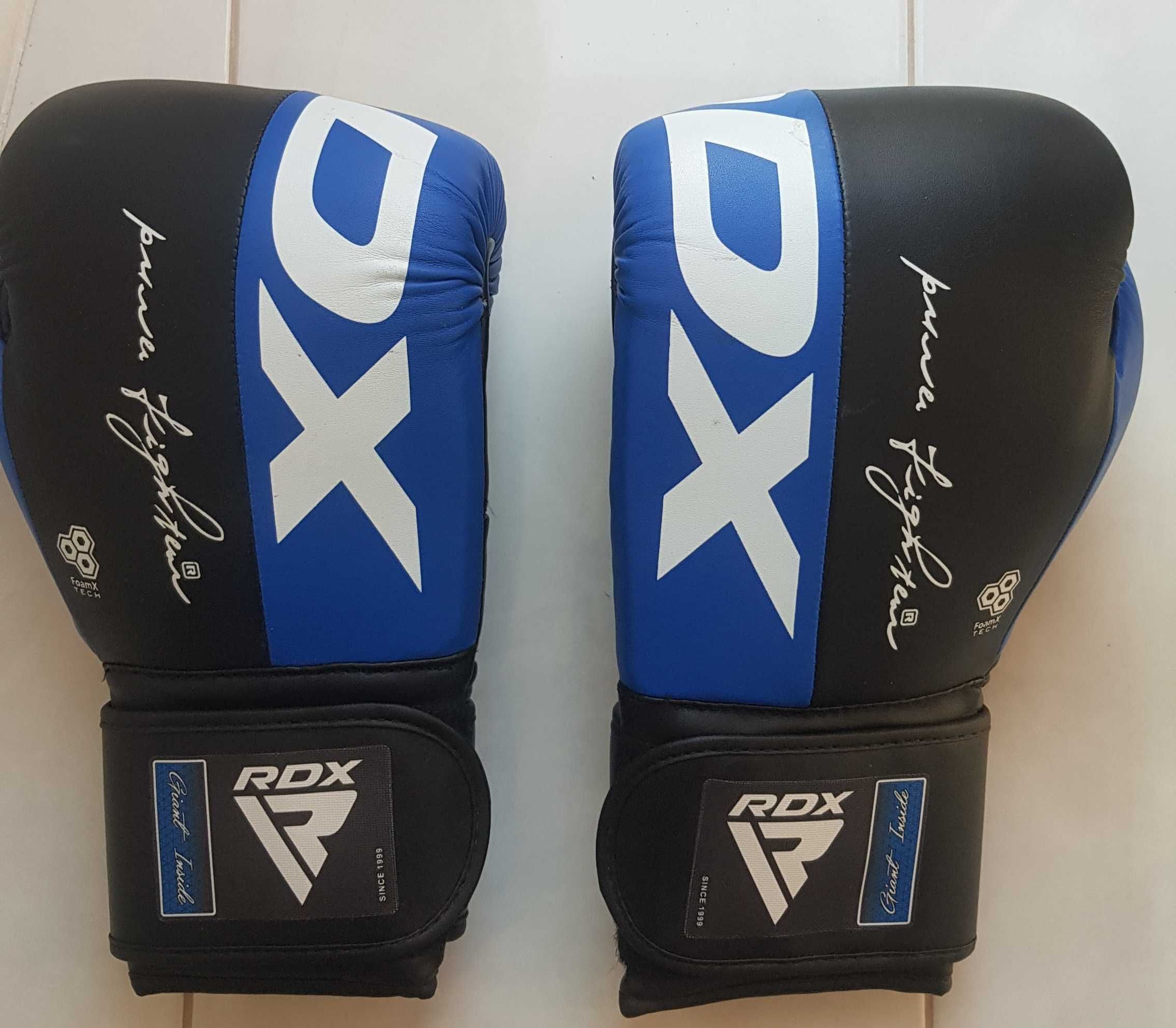 Боксерські рукавички RDX F-4 синьо- чорні 10 оz