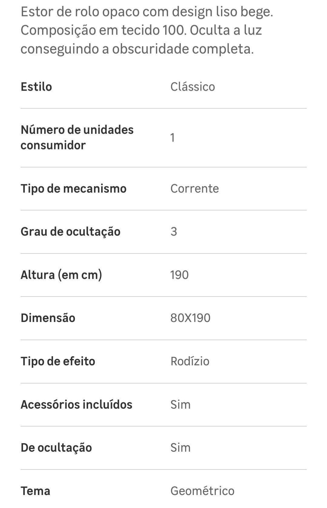 Estores de rolo cinza novo