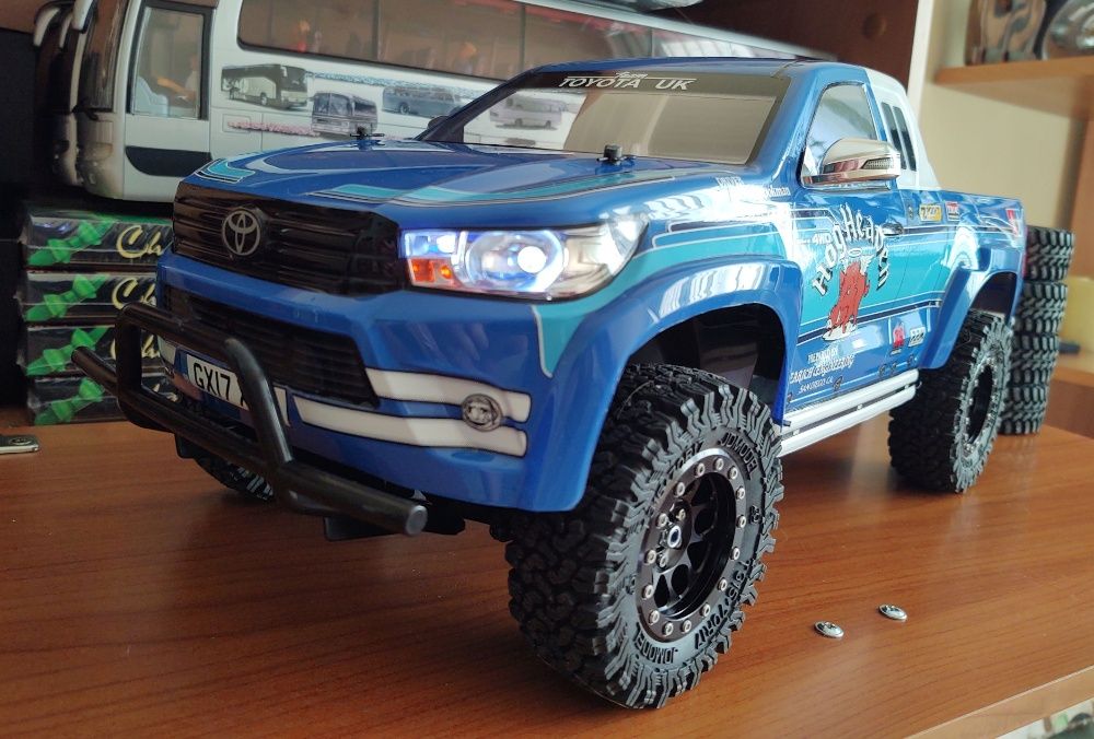 Tamiya 1/10 CC01 Toyota Hilux Extra CAB Oświetlenie Dźwięk Aparatura