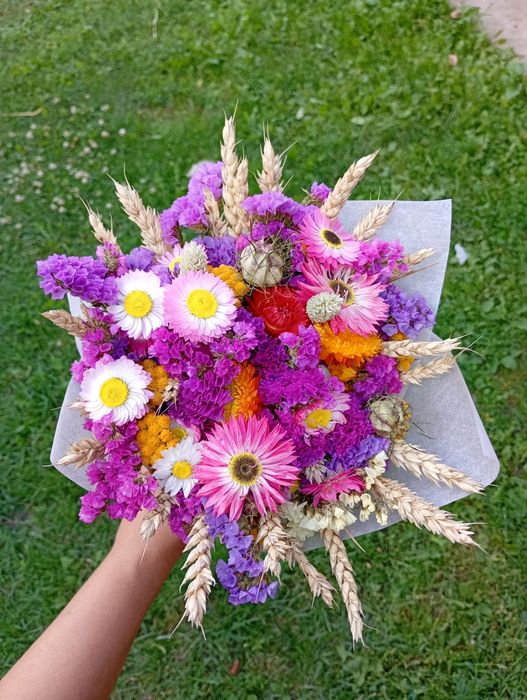 Сухоцвіти букети композиції