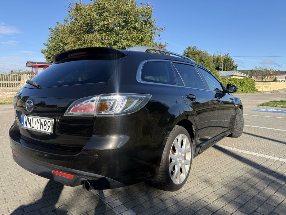 Mazda 6 GH 2.2 MZR-CD SPORT diesel 185KM kombi Sparkling Black SKÓRY
