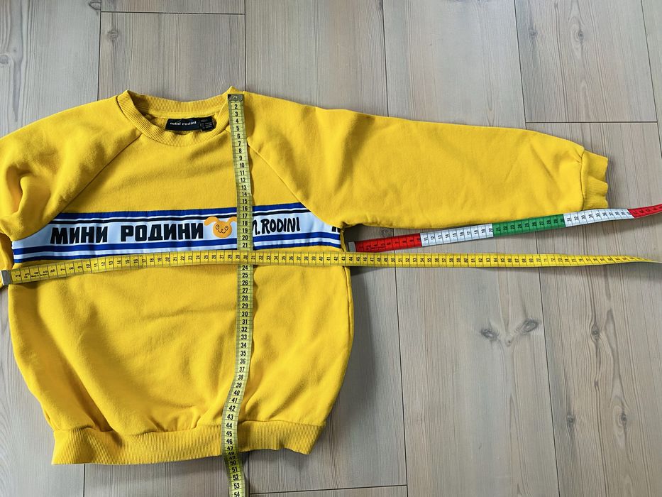 Mini Rodini bluza sweatshirt 128/134 żółta tinycottons bobo choses