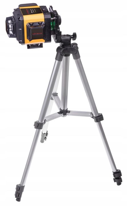 Poziomica Laserowa 360° Laser Krzyżowy 4d Zestaw Walizka