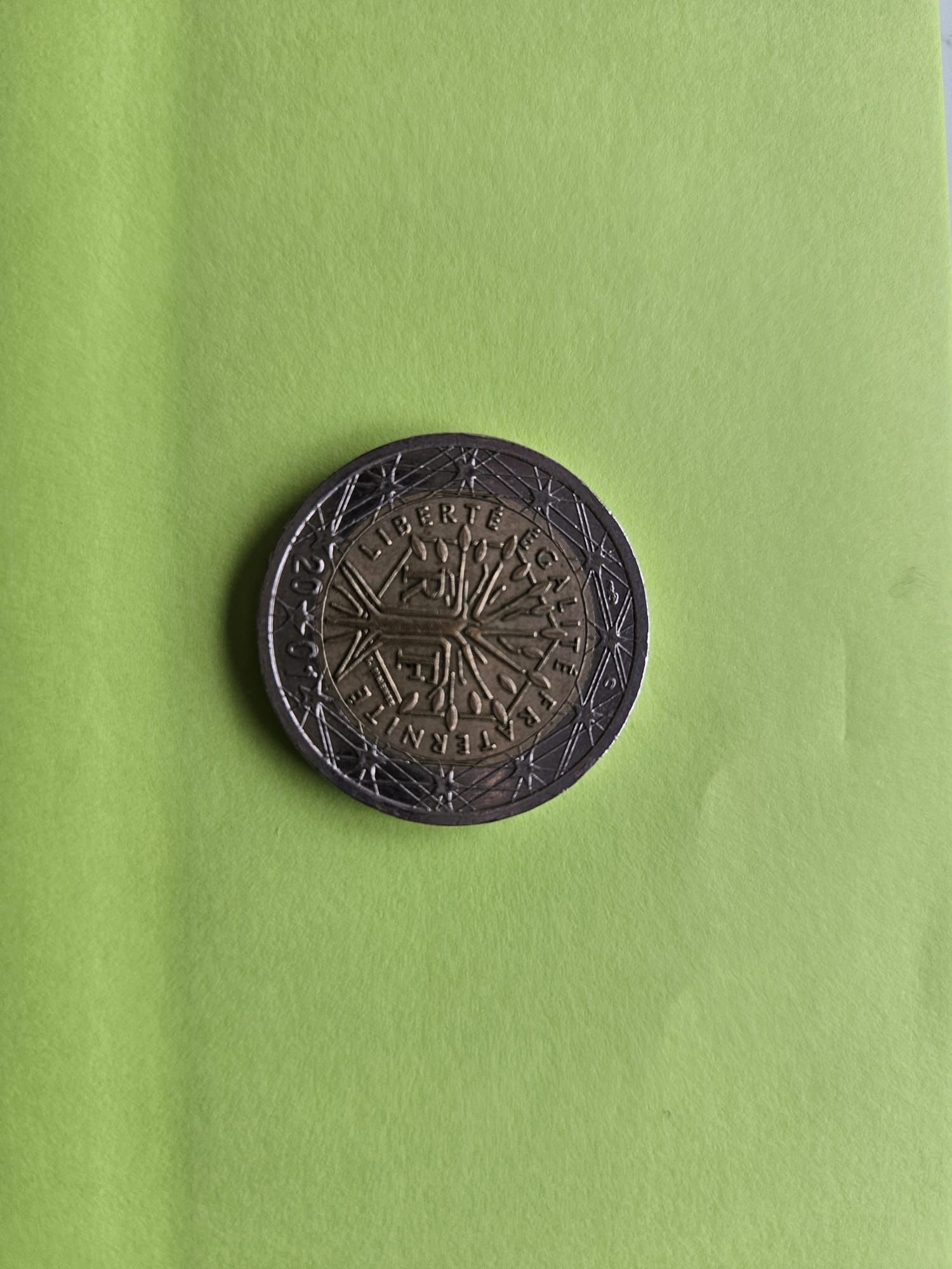 Moeda 2€ rara com erro.