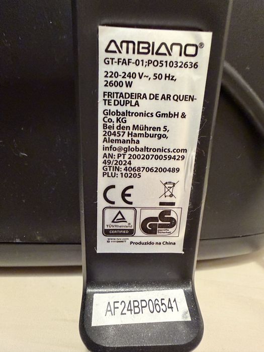 Airfryer Ambiano 2600w 10lts com 1 ano