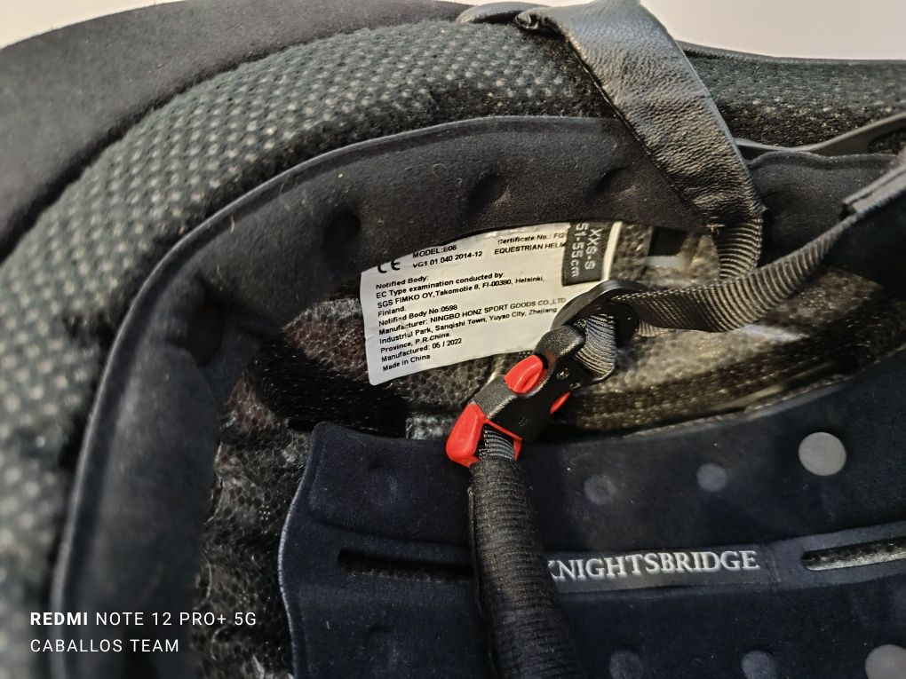 51;52;53;54;55 Kask jeździecki xxs-s KnightsBridge brokatowy