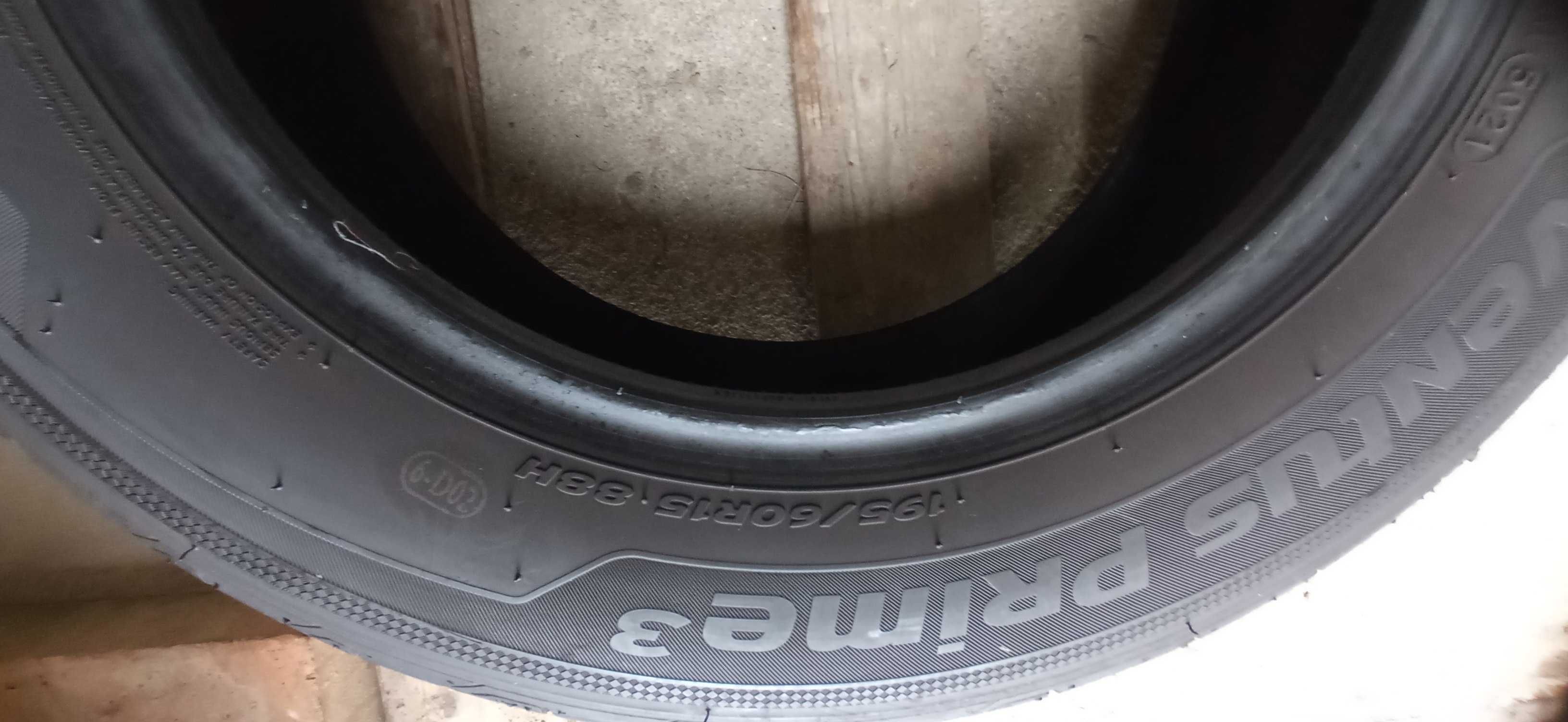 2 szt. opon letnich 195/60 R15 Hankook Ventus Prime3 6,6mm 2021