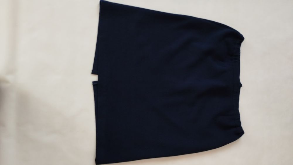 Трикотажный деми костюм с юбкой батал.