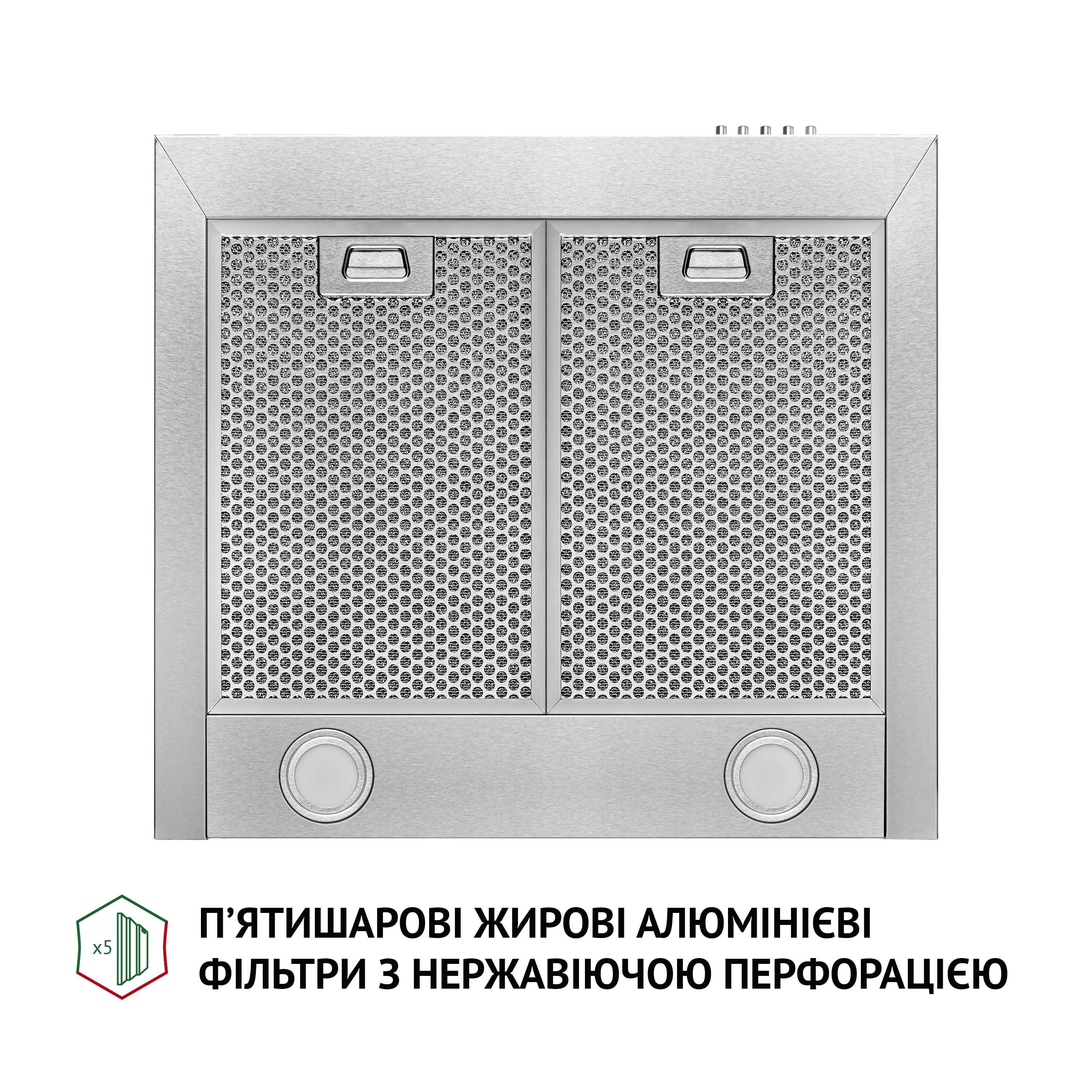 Витяжка купольна шириною  50 см Perfelli K 5210 I 700 LED