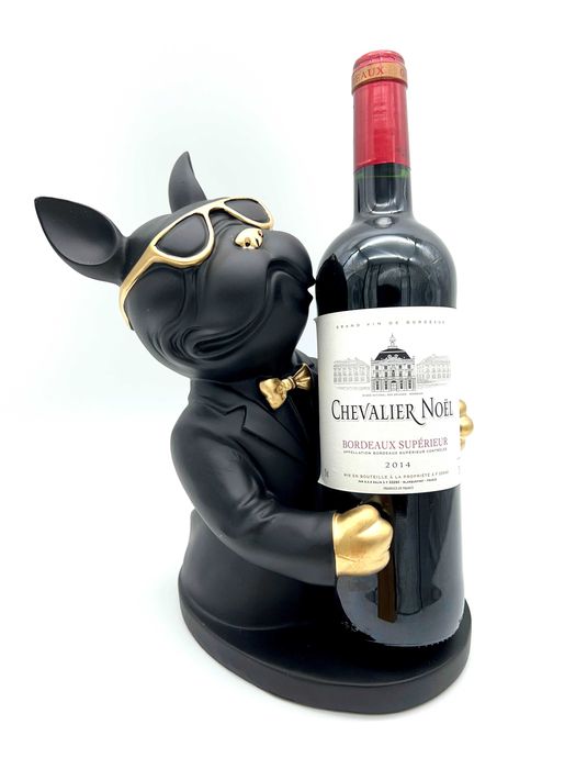 Stojak na wino Buldog BL figurka BM2071 na prezent PROMOCJA