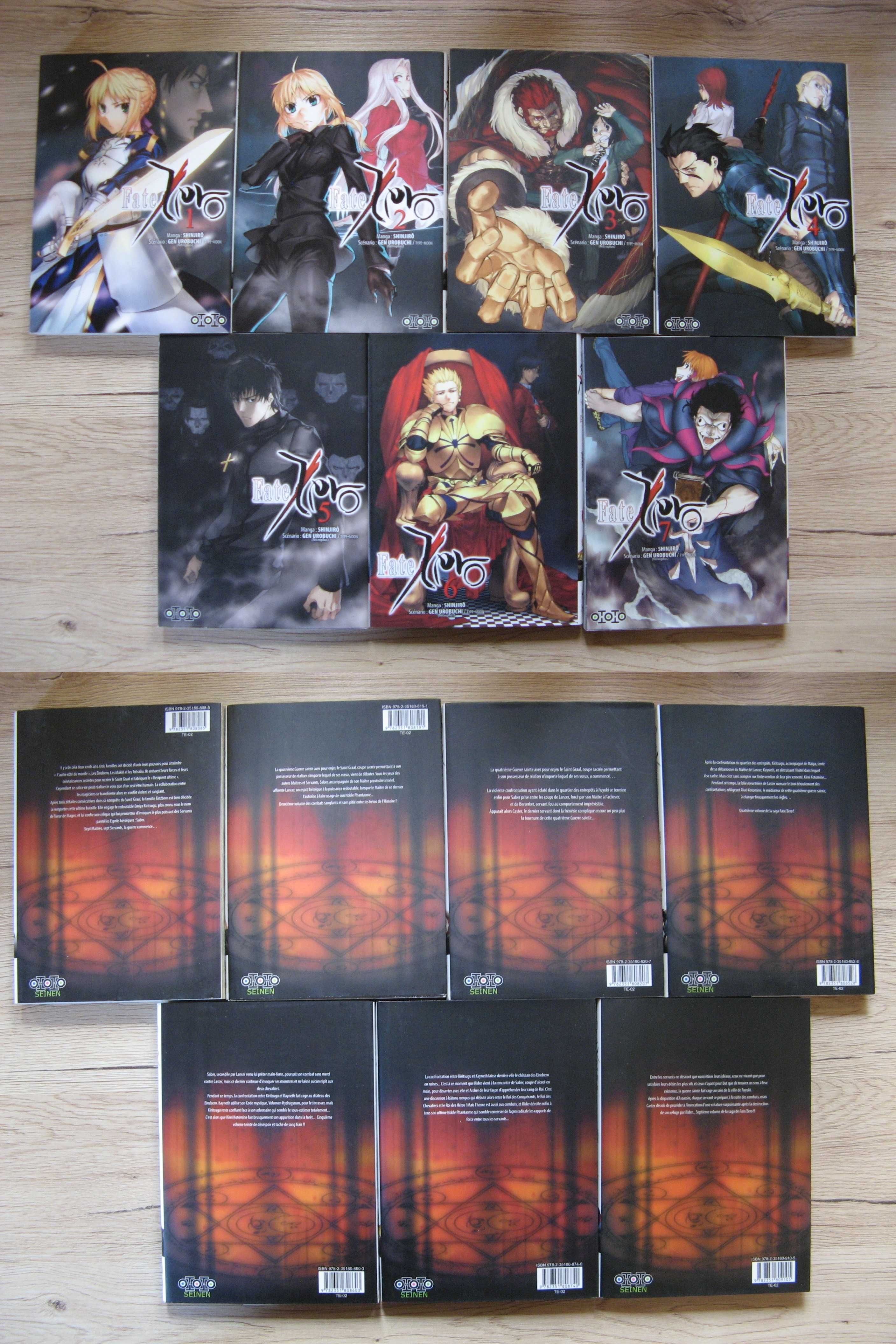 Manga Fate/Zero tomy 1-14 Shinjiro Type Moon Ototo FR po francusku