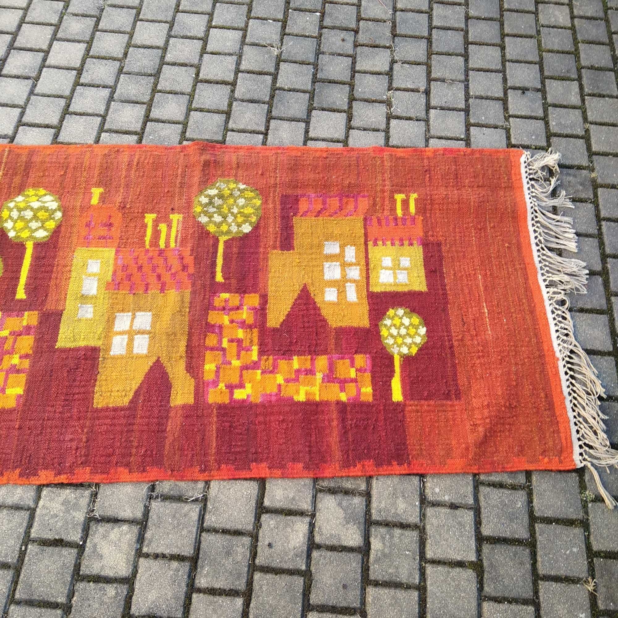 Duży kilim PRL Teresa Szczepańska