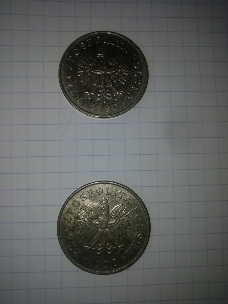 Moneta 100 zł 2 sztuki 1990 r.