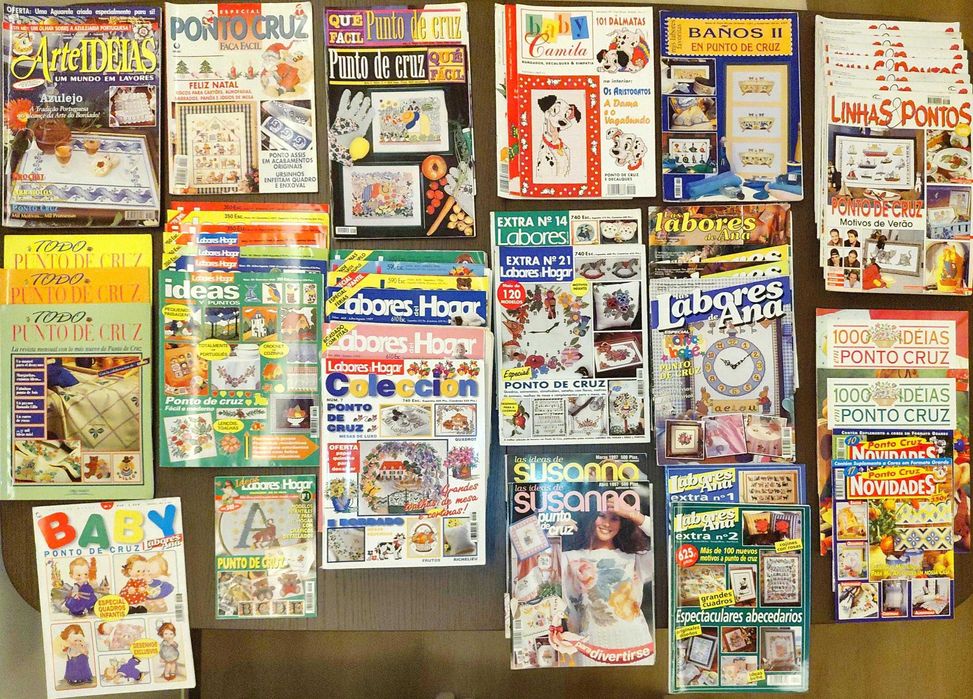 Revistas de Ponto de Cruz diversas