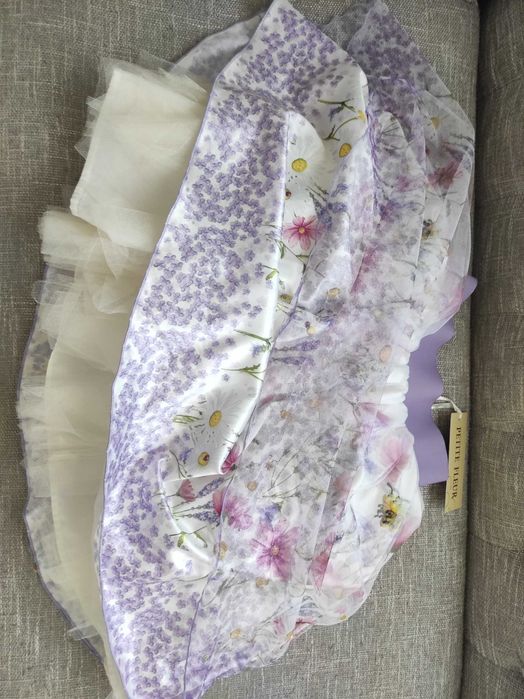 Saia tule Petite Fleur, 8 anos, NOVA