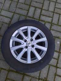 Koła alufelgi 15'' 185 / 65 R15 HUNDAI I20 letnie - oryginalne