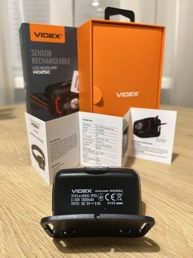 Налобний світлодіодний ліхтарик VIDEX VLF-H025C