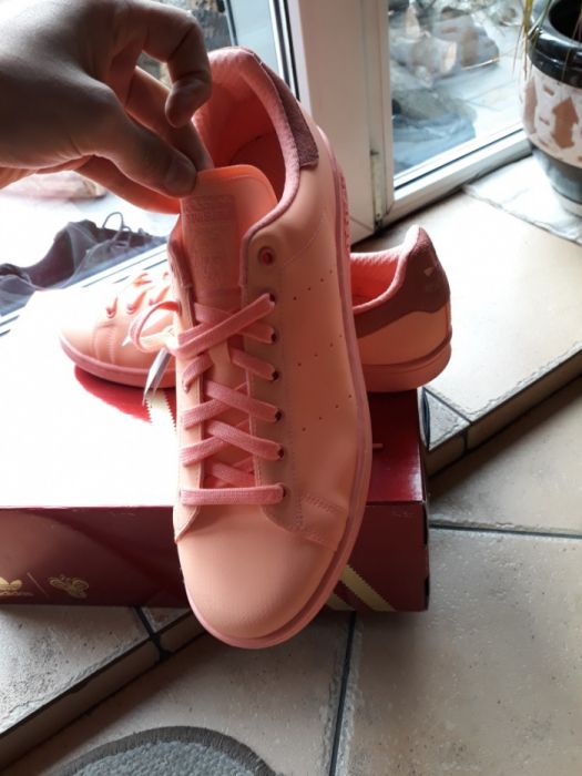 Adidas stan smith adicolor lososiowe-morelowe 47 1/3