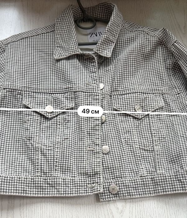 Джинсовка /піджак/ укорочена Zara ,розмір S /26