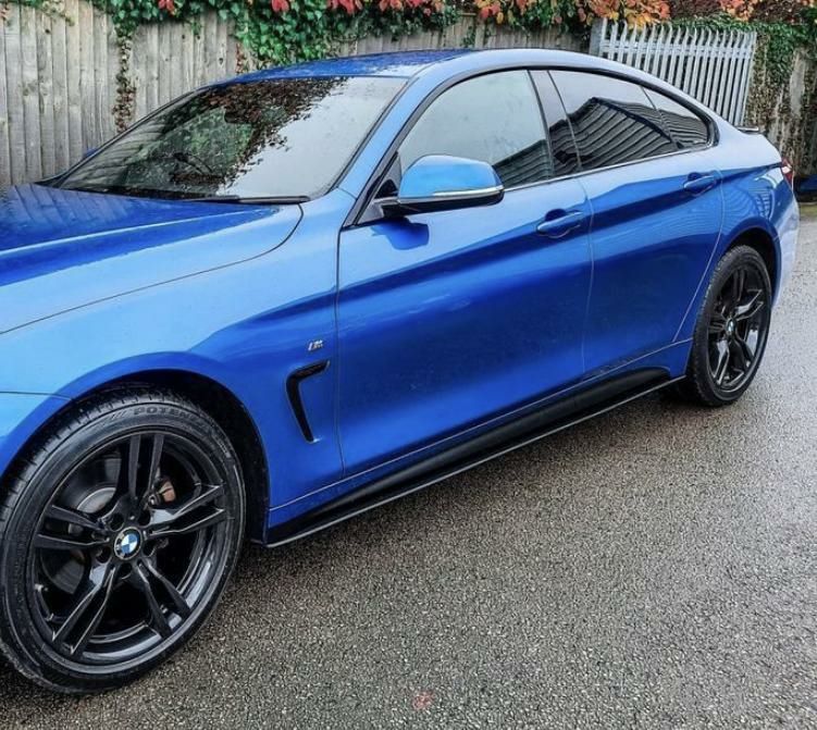 Dokładki progów BMW F32 F33 F36 boczne dokładki M performance czarny p