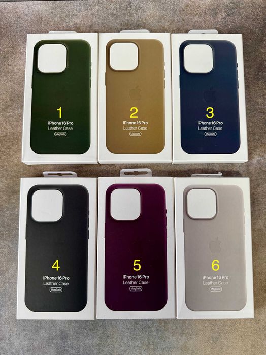 Чохол Leather Case MagSafe + Animation iPhone 16 16 Pro Max чехол