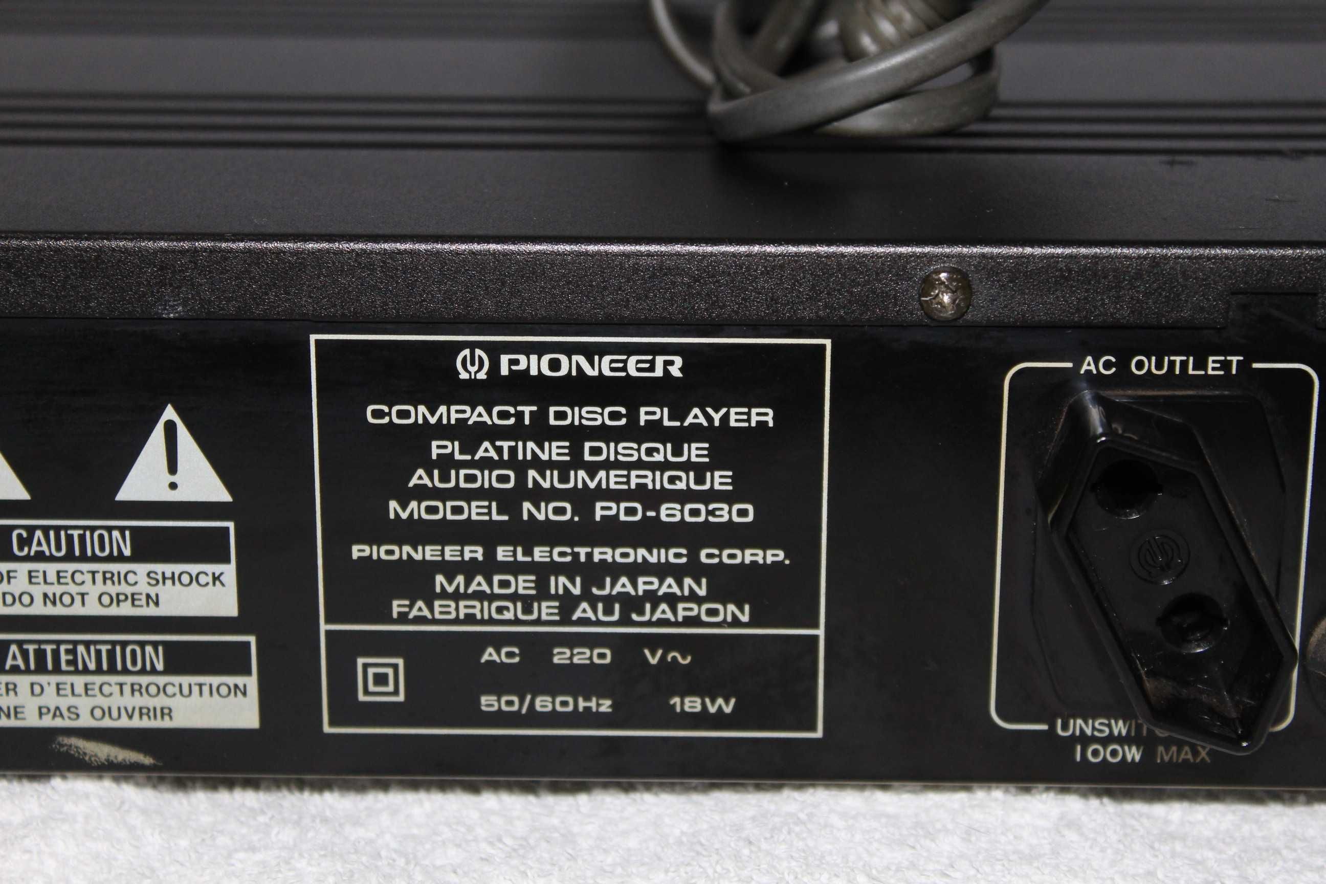PIONEER PD-6030 Odtwarzacz płyt CD wysoki model Japan Wysyłka