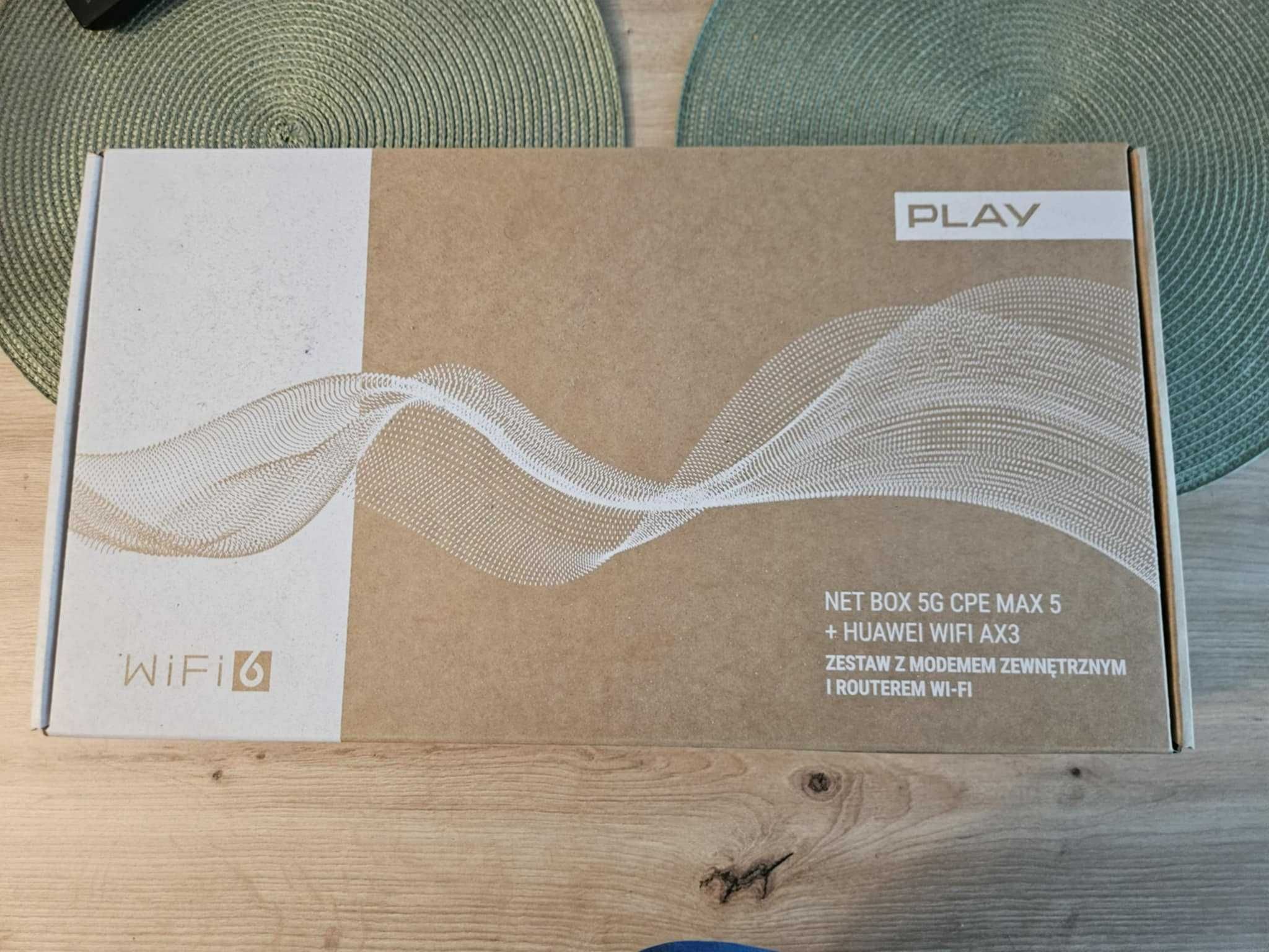 Nowy Zestaw Net Box 5G CPE MAX 5 + Huawei WiFi AX3