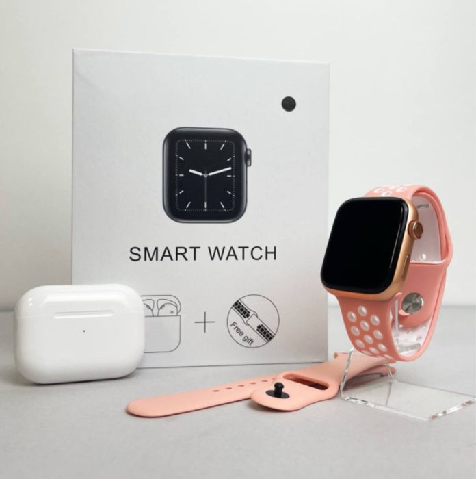 Подарункові комплекти Оптом Навушники + Розумні годинники + Power Bank