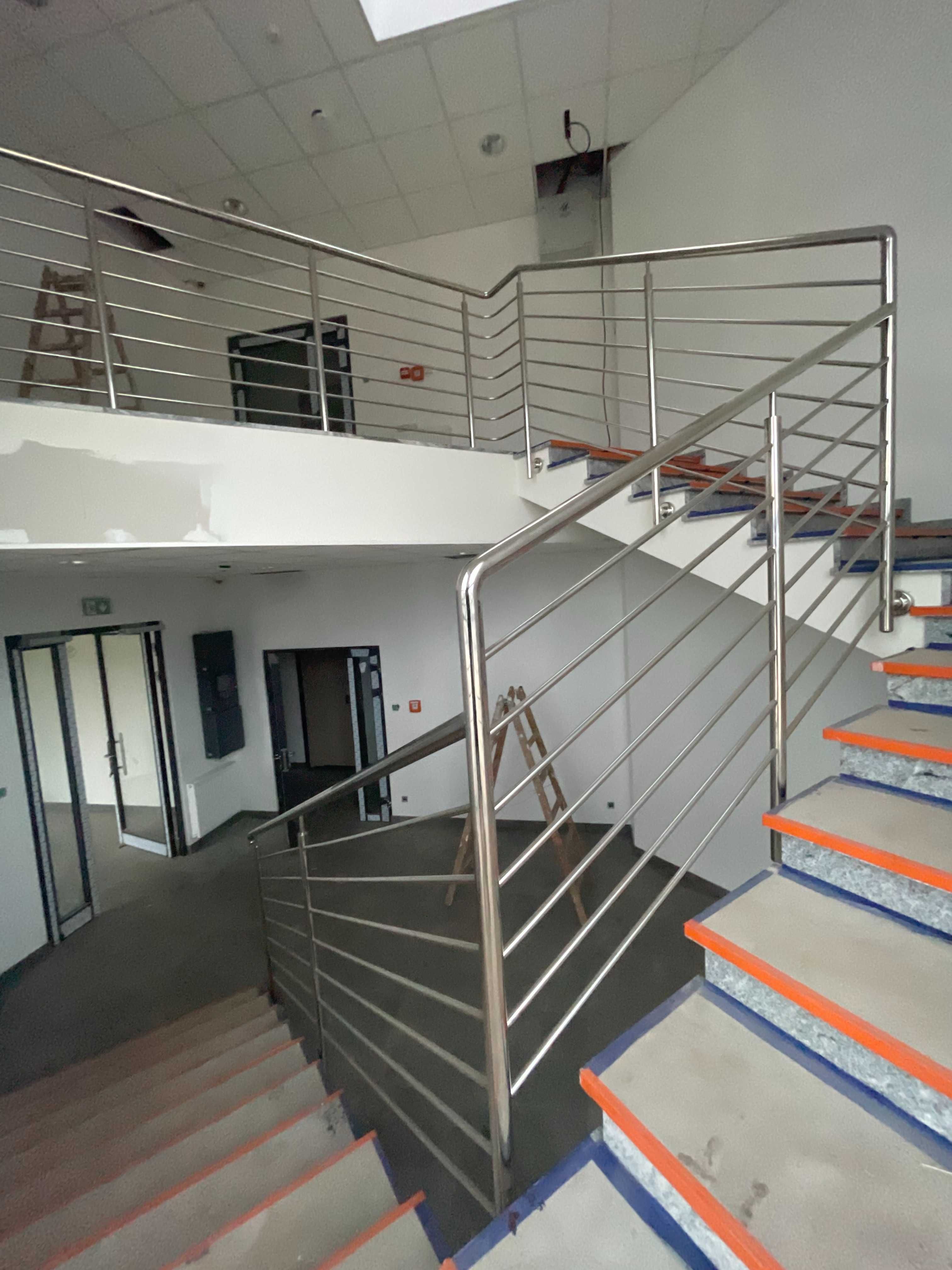 Klatki schodowe - balustrady nierdzewne | schody | pochwyty | poręcze