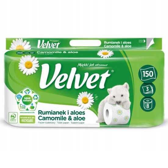 Papier toaletowy Velvet Rumianek & Aloes 240 opak (paleta) *11,65zł