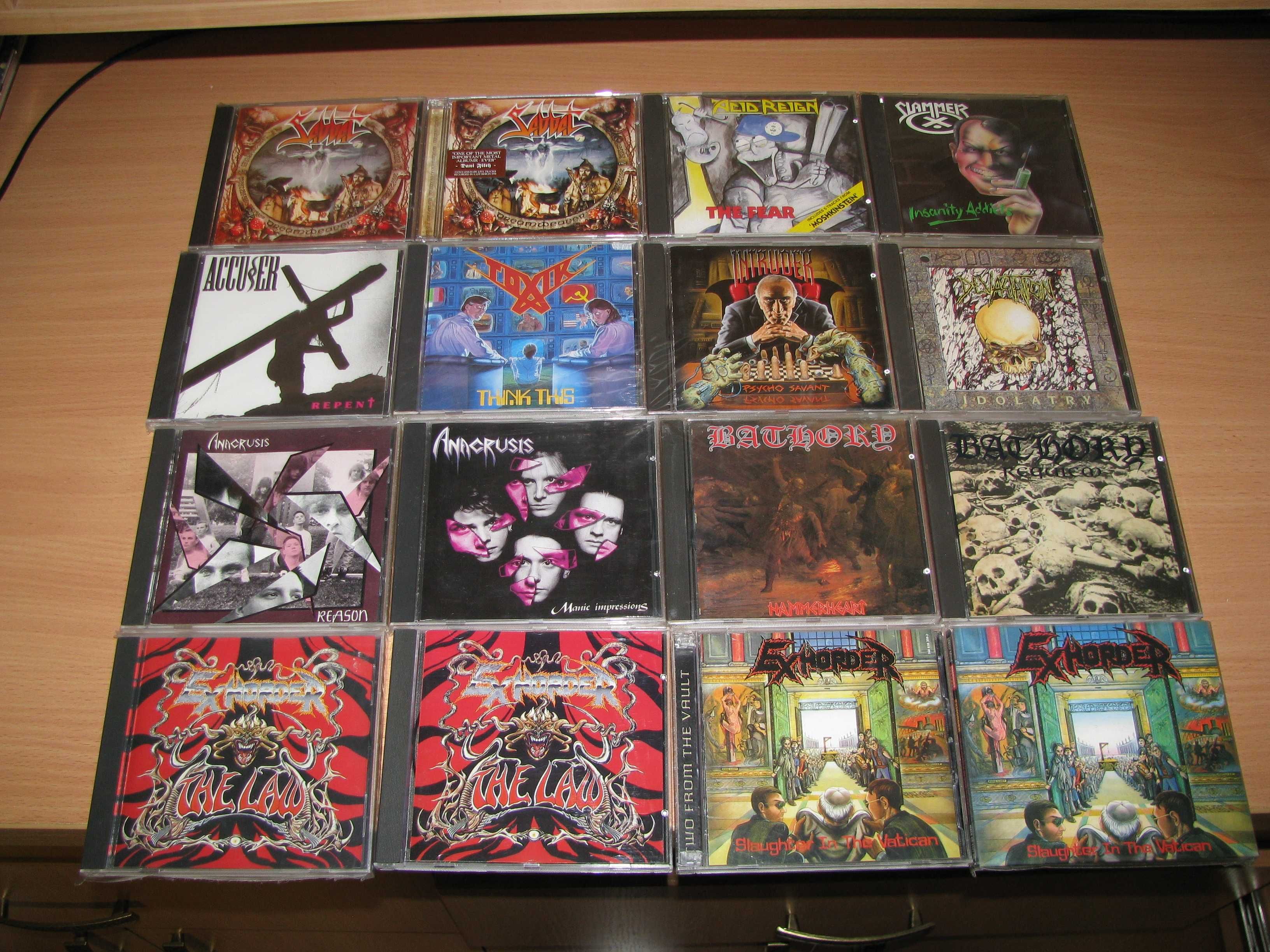 CD Kreator, Celtic Frost, Venom, Sodom, Overkill, Annihilator, Accuser