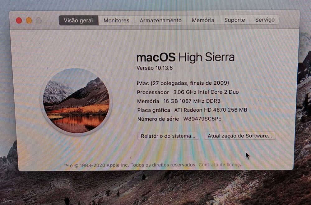 Computador iMac 27" - A Funcionar