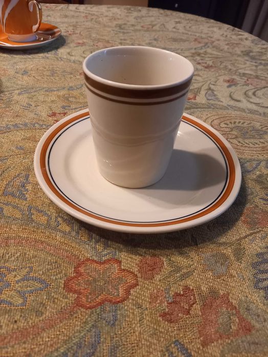 Talerzyk i kubek PRL