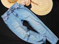 Bershka Spodnie jeans mom fit denim S