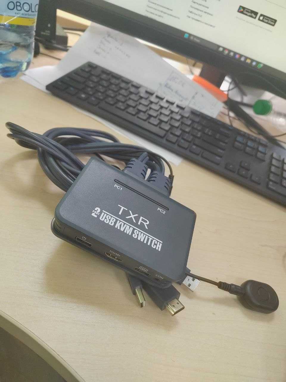 KVM SWITCH, свіч для 2 пк
