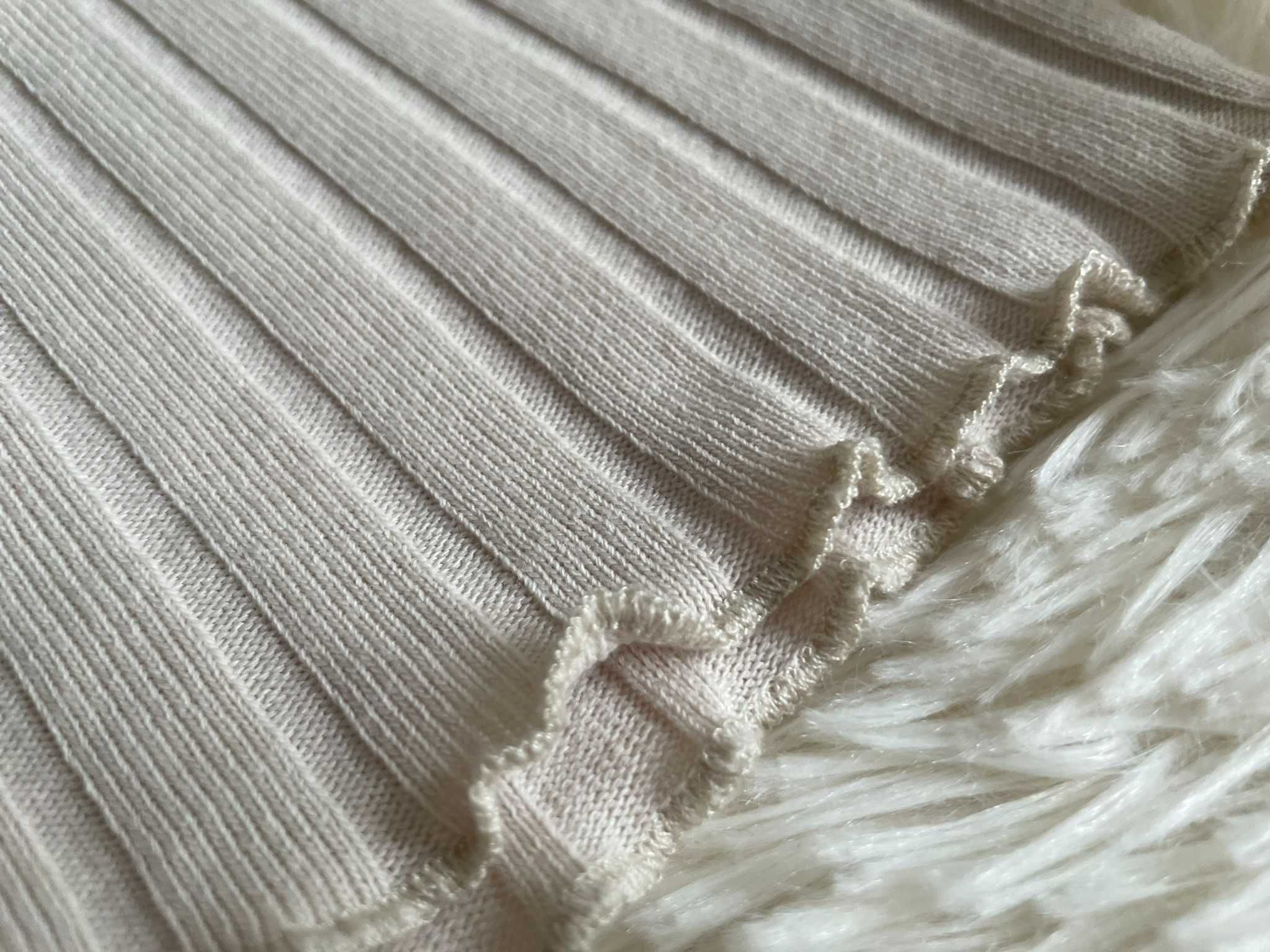 Crop top beżowy prążek guziki letni boho y2k aesthetic XS 34 S 36