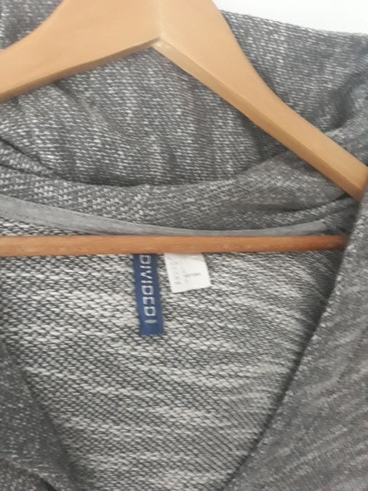 Sweter bawełna męski kaptur rozpinany