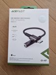 Acefast kabel audio USBC - 3,5mm mini jack (żeński) 18cm, DAC