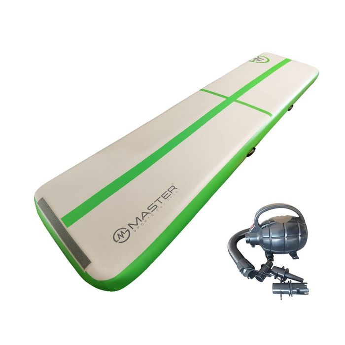 Airtrack Ścieżka Akrobatyczna Master 400 X 100 X 20 Cm - Zielony