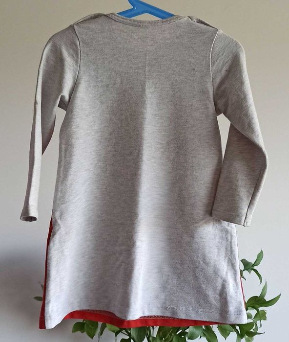 Dress made of cotton, polyester and lycra for a girl, like a fox